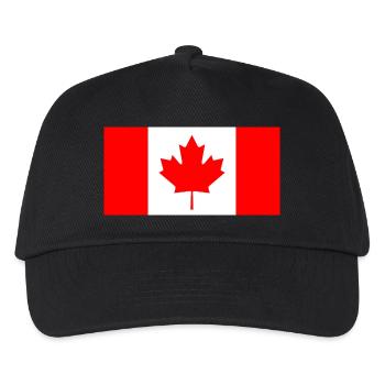 Canada Canada flag banner - Kids’ Baseball Cap - black - Front