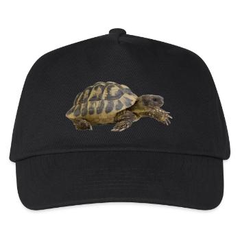 turtle schildkroete tiere animals9 - Kinder Basecap - Schwarz - Vorne