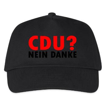 Cdu - Kinder Basecap - Schwarz - Vorne