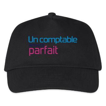 comptable / comptabilité / argent / Finance / Euro - Casquette de baseball Enfant - noir - Devant