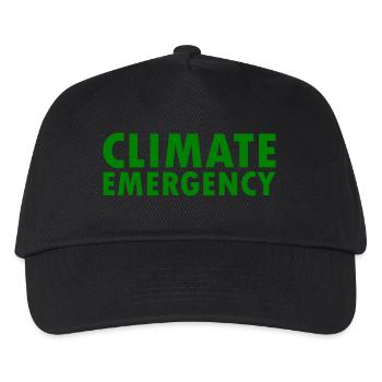Climate emergency - Kids’ Baseball Cap - black - Front