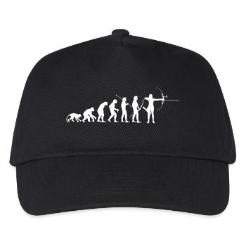 AEvolution de l'homme Arc Classique Recurve Archer - Casquette de baseball Enfant - noir - Devant