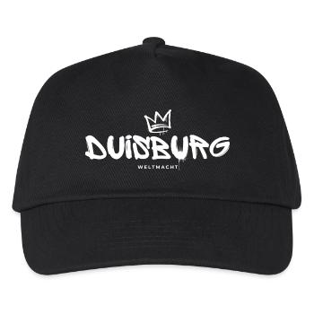 Duisburg Weltmacht - Kinder Basecap - Schwarz - Vorne