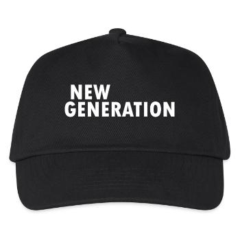 New generation - Kinder Basecap - Schwarz - Vorne