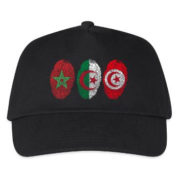 MAGHREB UNITED المغرب LOGO - Kinder Basecap - Schwarz - Vorne