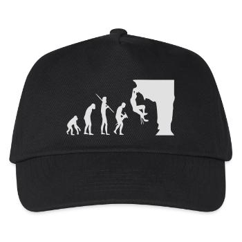 Climbing Evolution - Kinder Basecap - Schwarz - Vorne