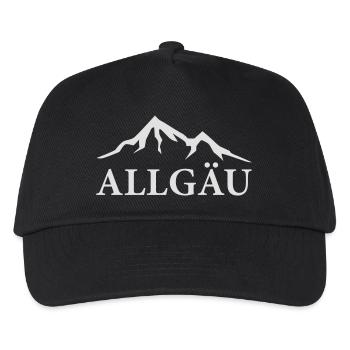 Allgäu - Kinder Basecap - Schwarz - Vorne