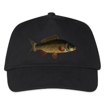 fish107 - Kinder Basecap - Schwarz - Vorne
