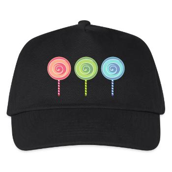 schokolade suessigkeiten candy chocolate94 - Kinder Basecap - Schwarz - Vorne