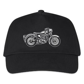 Moto / Classique moto 04_weiß - Casquette de baseball Enfant - noir - Devant