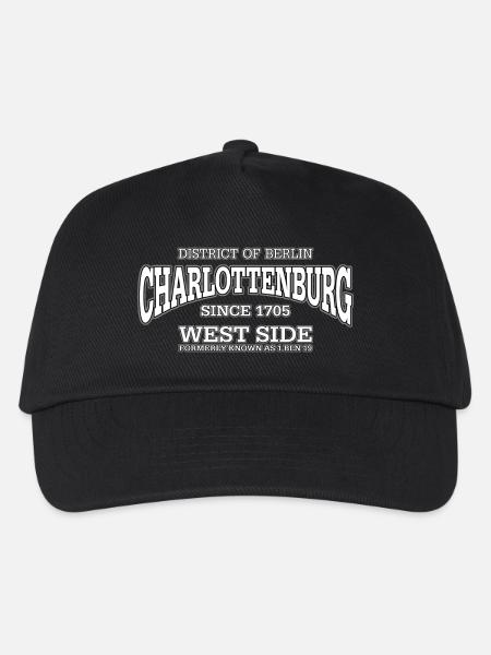 Charlottenburg Berlin West Side (white) - Kinder Basecap - Schwarz