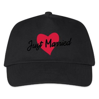 just married - Casquette de baseball Enfant - noir - Devant