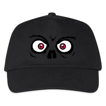 look horror halloween scary boese face head - Kids’ Baseball Cap - black - Front