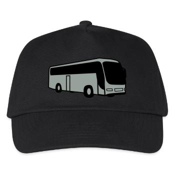 bus Busfahrer - Kinder Basecap - Schwarz - Vorne