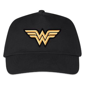 Wonder Woman Logo Femme Tee Shirt - Casquette de baseball Enfant - noir - Devant