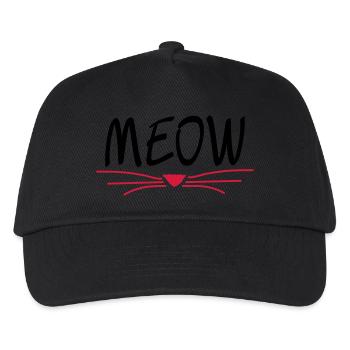MEOW cat - Kids’ Baseball Cap - black - Front