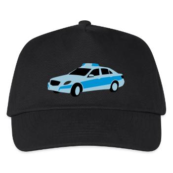 polizei - Kinder Basecap - Schwarz - Vorne