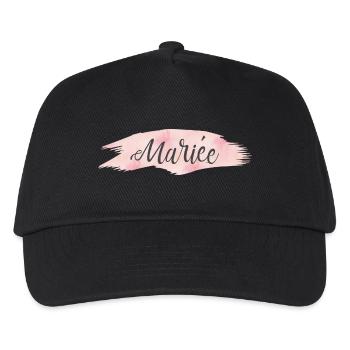marie - Kinder Basecap - Schwarz - Vorne