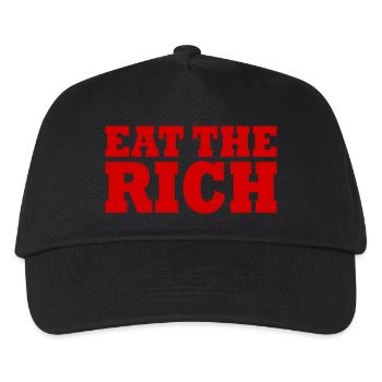 Eat the rich - Kids’ Baseball Cap - black - Front