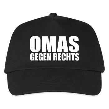 Omas gegen rechts - Kinder Basecap - Schwarz - Vorne