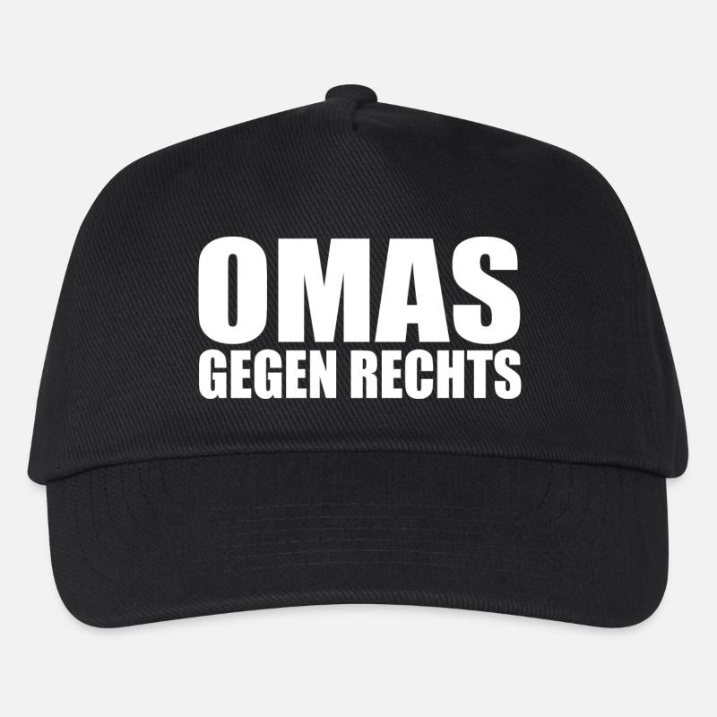 Omas gegen rechts - Kinder Basecap - Schwarz