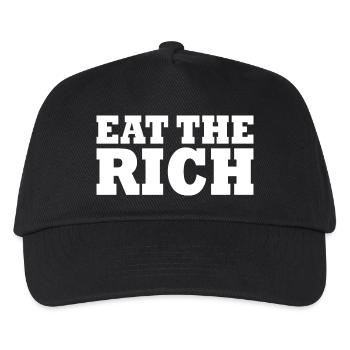 Eat the rich - Kids’ Baseball Cap - black - Front
