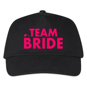 Team bride - Kinder Basecap - Schwarz - Vorne