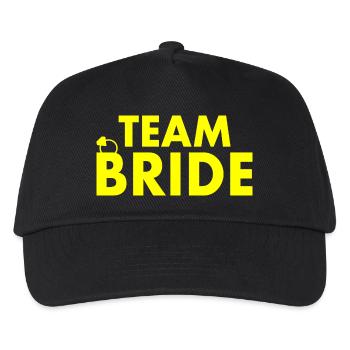 Team bride - Kinder Basecap - Schwarz - Vorne