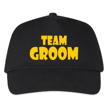 Team groom - Kids’ Baseball Cap - black - Front