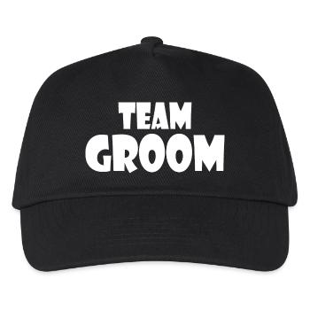 Team groom - Kids’ Baseball Cap - black - Front