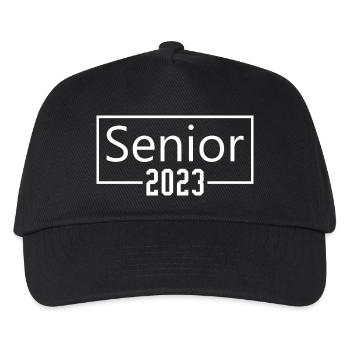 Senior 2023 - Abschlussfeier für Absolventen - Kinder Basecap - Schwarz - Vorne
