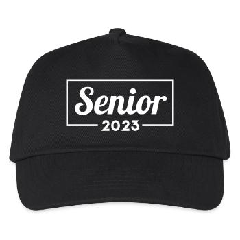 Senior 2023 - Abschlussfeier für Absolventen - Kinder Basecap - Schwarz - Vorne