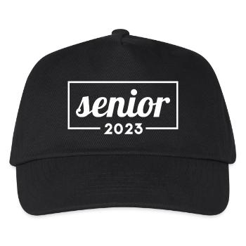 Senior 2023 - Abschlussfeier für Absolventen - Kinder Basecap - Schwarz - Vorne
