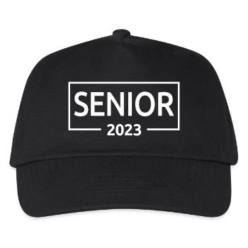 Senior 2023 - Abschlussfeier für Absolventen - Kinder Basecap - Schwarz - Vorne