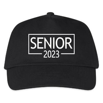 Senior 2023 - Abschlussfeier für Absolventen - Kinder Basecap - Schwarz - Vorne