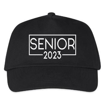 Senior 2023 - Abschlussfeier für Absolventen - Kinder Basecap - Schwarz - Vorne