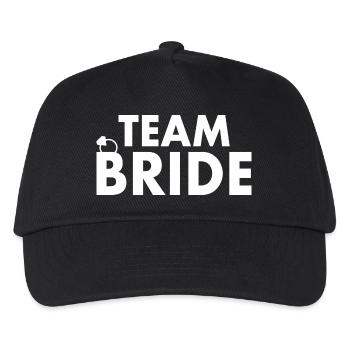 Team bride - Kinder Basecap - Schwarz - Vorne