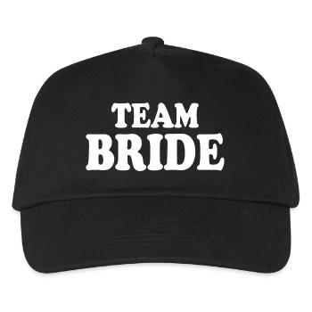 Team bride - Kinder Basecap - Schwarz - Vorne