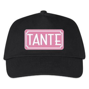 Geschenke für Tante - SCHILD - Kinder Basecap - Schwarz - Vorne