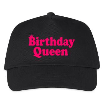 Birthday queen - Kinder Basecap - Schwarz - Vorne