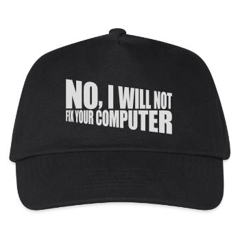 Ne pas réparer votre ordinateur - Casquette de baseball Enfant - noir - Devant