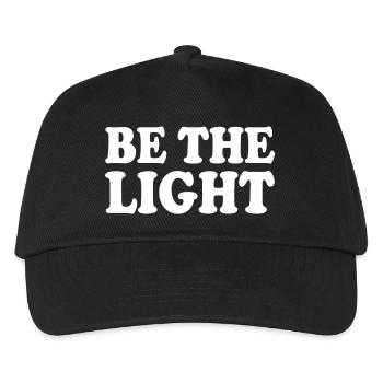 Be the light - Kids’ Baseball Cap - black - Front