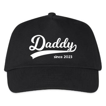 Daddy since 2023 - Kids’ Baseball Cap - black - Front
