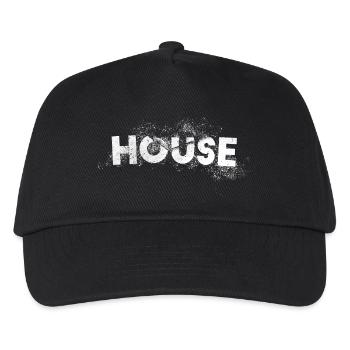 Music House Art Design für Raver, EDM Festival - Kinder Basecap - Schwarz - Vorne