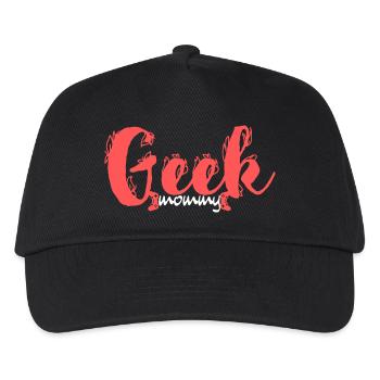 Geek Mommy Script - Kids’ Baseball Cap - black - Front