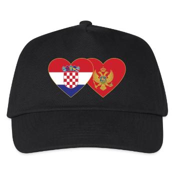 Croatia Montenegro Flag - Kids’ Baseball Cap - black - Front