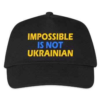 impossible is not ukrainian - ukraine - Casquette de baseball Enfant - noir - Devant
