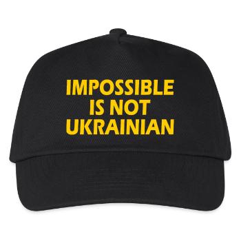 impossible is not ukrainian - ukraine - Casquette de baseball Enfant - noir - Devant