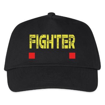 Base de texte FIGHTER - Casquette de baseball Enfant - noir - Devant