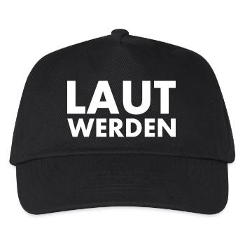 Laut werden - Kinder Basecap - Schwarz - Vorne